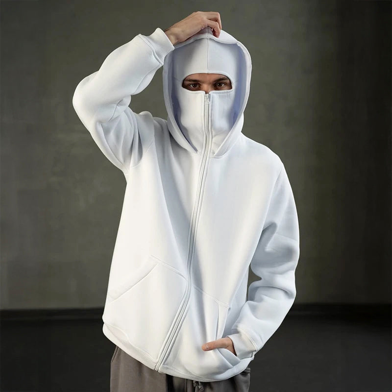 Aaron - Men's Full Zip Balaclava Hoodie Jacket
