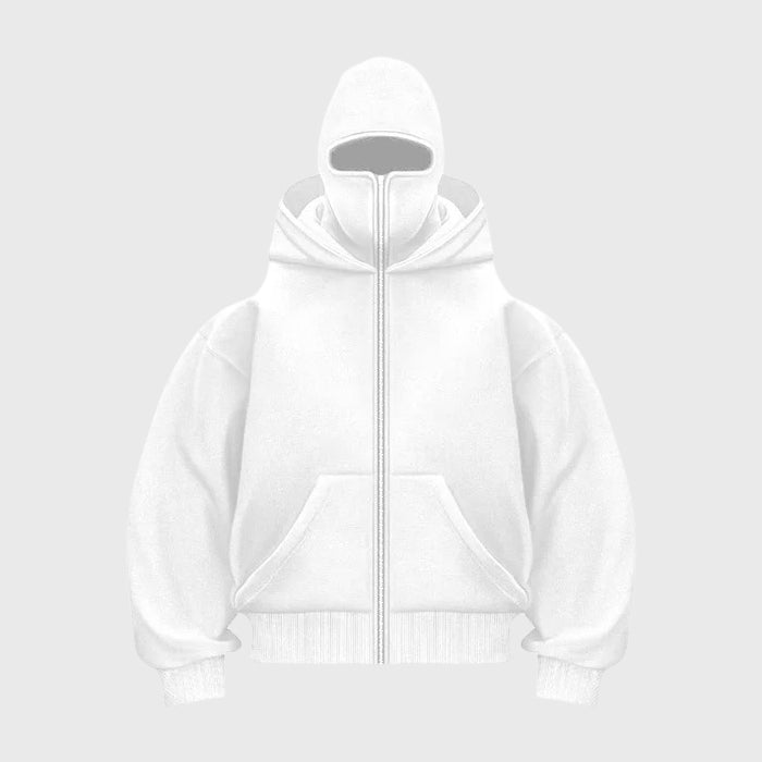 Aaron - Men's Full Zip Balaclava Hoodie Jacket