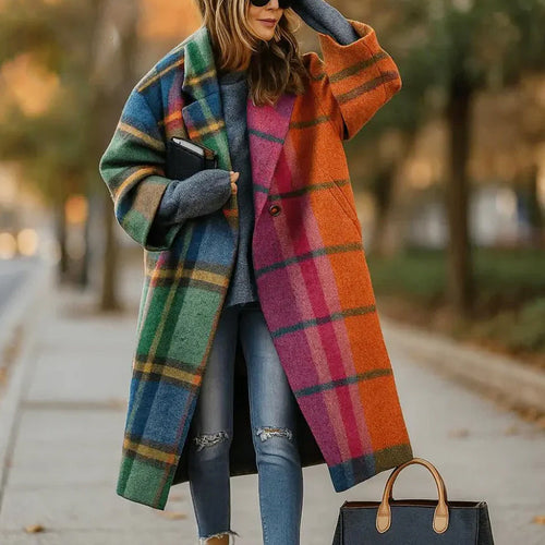 Alice - Women’s Oversized Wide Collar Long Coat