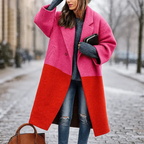 Alice - Women’s Oversized Wide Collar Long Coat