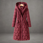 Allison - Women's Quilted Hooded Long Down Coat