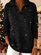 Angela - Women's Christmas Shimmer Knit Sweater2