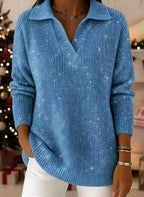 Angela - Women's Christmas Shimmer Knit Sweater 3