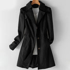 Ariella - Women's Tailored Button-Front Trench Coat