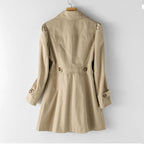 Ariella - Women's Tailored Button-Front Trench Coat