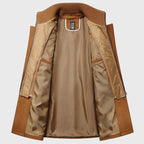 Arthur - Men’s Stand Collar Layered Wool Blend Overcoat
