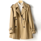 Audrey - Women's Double-Breasted Trench Coat