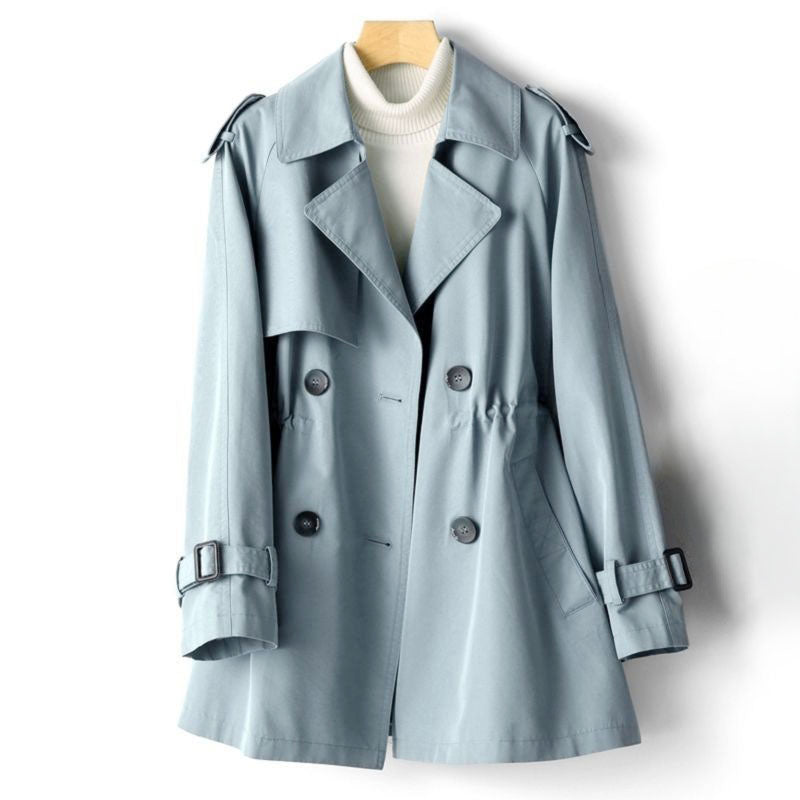 Audrey - Women's Double-Breasted Trench Coat