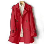 Audrey - Women's Double-Breasted Trench Coat