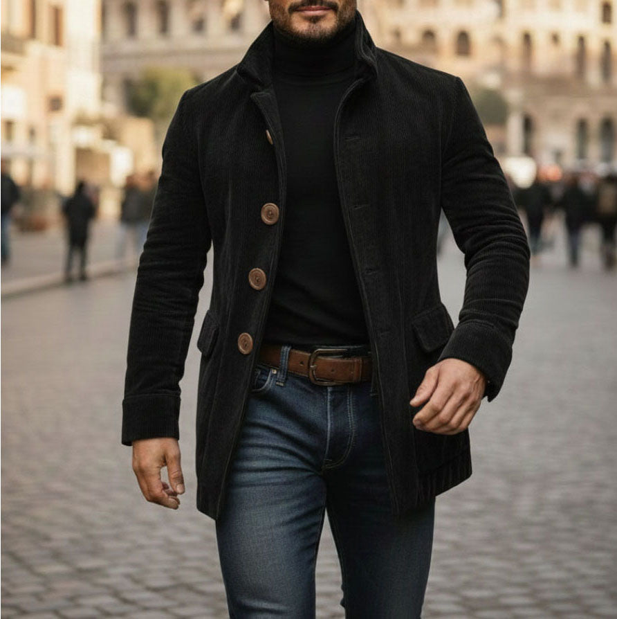 Austin - Men's Corduroy Button Blazer
