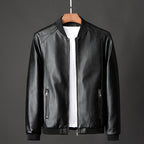 Austin - Men's Faux Leather Bomber Jacket