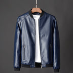 Austin - Men's Faux Leather Bomber Jacket