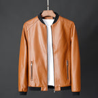 Austin - Men's Faux Leather Bomber Jacket