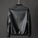 Austin - Men's Faux Leather Bomber Jacket