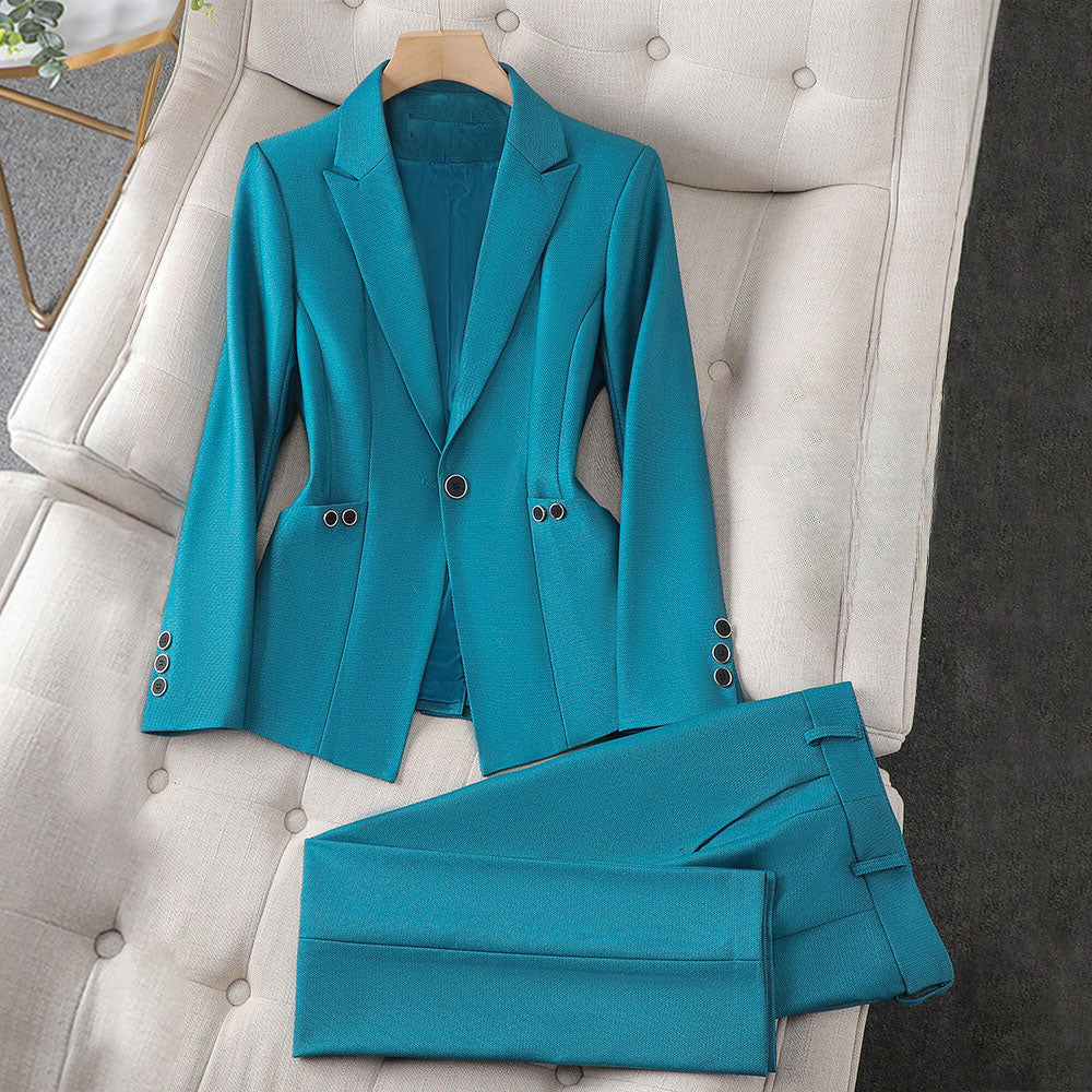 Bella - Women's Single-Button Blazer and Pants Set