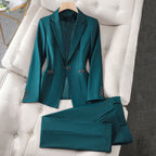 Bella - Women's Single-Button Blazer and Pants Set