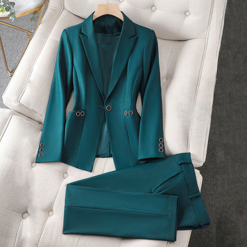 Bella - Women's Single-Button Blazer and Pants Set