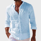 Benjamin - Men's Linen Button-Up Shirt