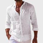 Benjamin - Men's Linen Button-Up Shirt