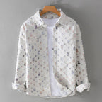 Benjamin - Men’s Frayed Plaid Pattern Casual Shirt