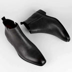 Bernard - Men's Pointed Almond Toe Leather Boots
