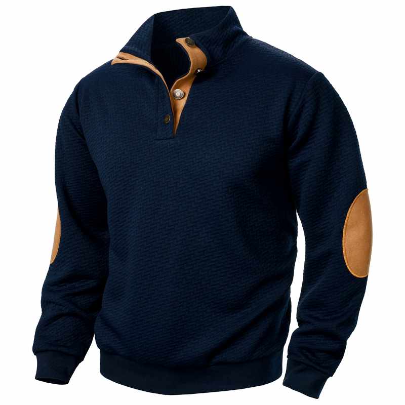 Bertie - Men's Jacquard Stand Collar Lightweight Jacket 2