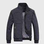 Calvin - Men's Stand Collar Slim Fit Bomber Jacket