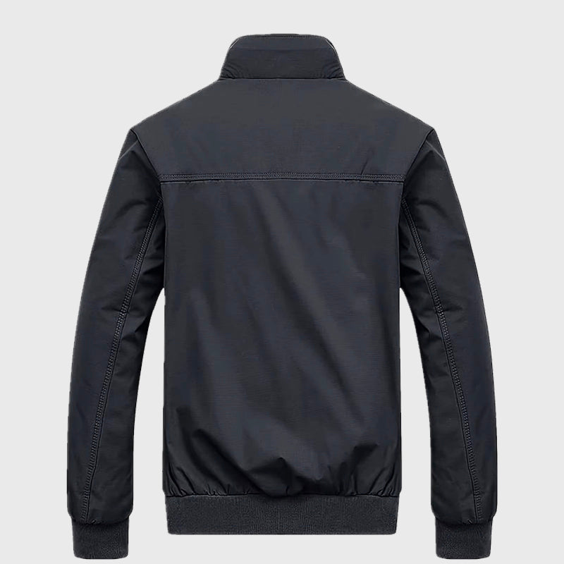 Calvin - Men's Stand Collar Slim Fit Bomber Jacket