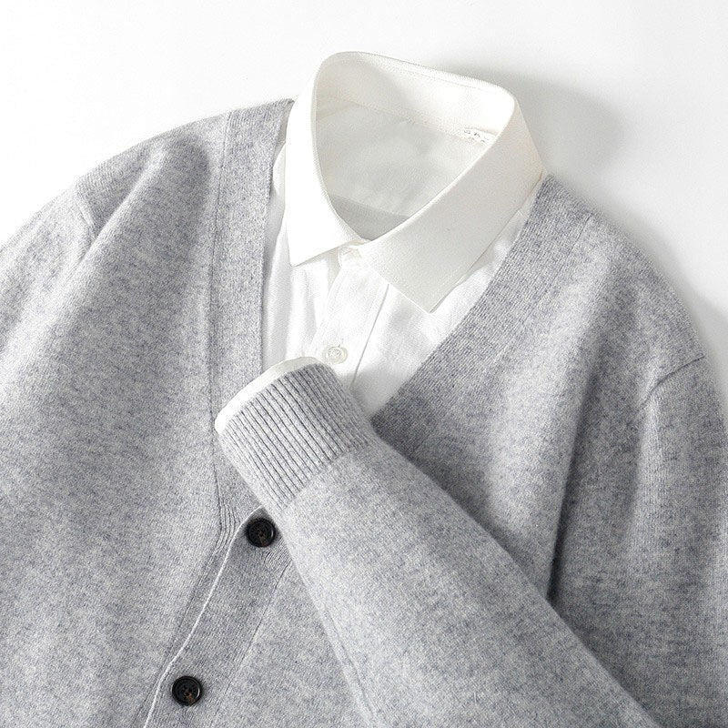 Camron - Men's Lightweight V-Neck Knit Cardigan