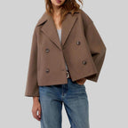 Carmela - Women's Double-Breasted Lapel Jacket