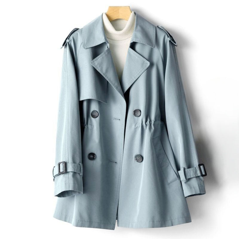 Caroline - Women's Belted Cuff Classic Trench Coat