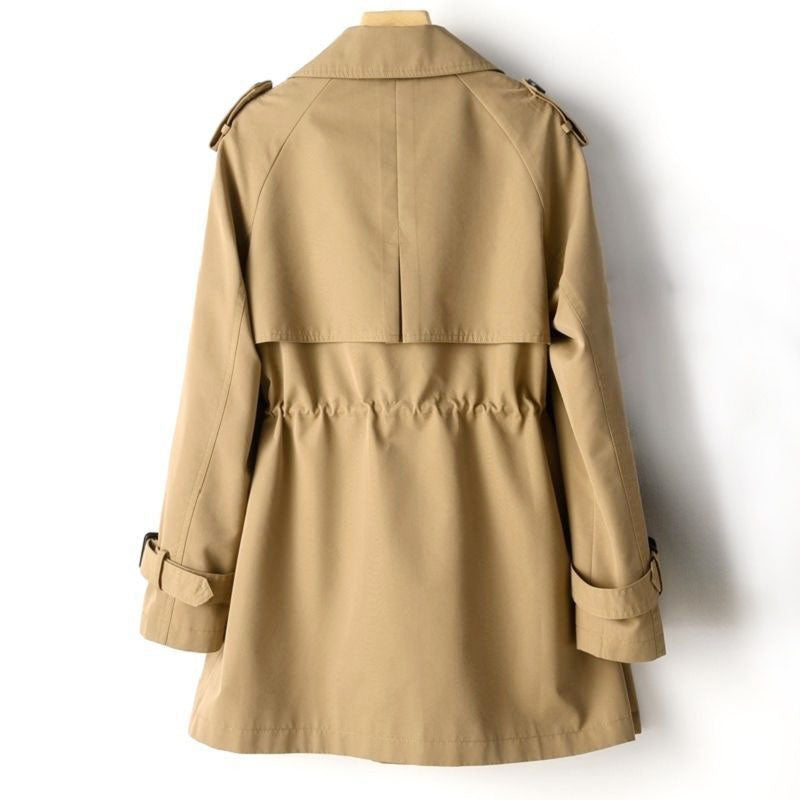 Caroline - Women's Belted Cuff Classic Trench Coat