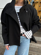 Chloe - Women's Double-Breasted Wool Blend Jacket