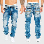 Christopher - Men's Faded Denim Pants