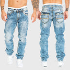 Christopher - Men's Faded Denim Pants