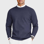 Colten - Men's Textured Knit Crewneck Sweater