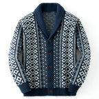 Conner - Men's Argyle Shawl Collar Knit Cardigan