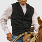 Cooper - Men's Vintage Western Herringbone Vest