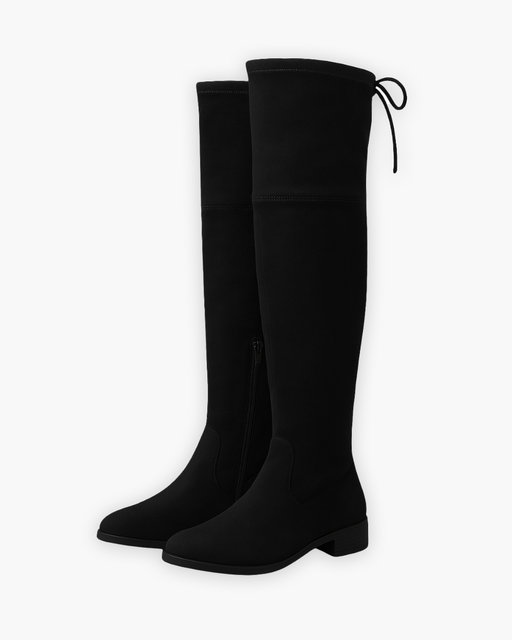Cordelia - Women's Over-the-Knee Suede Boot with Side Zip