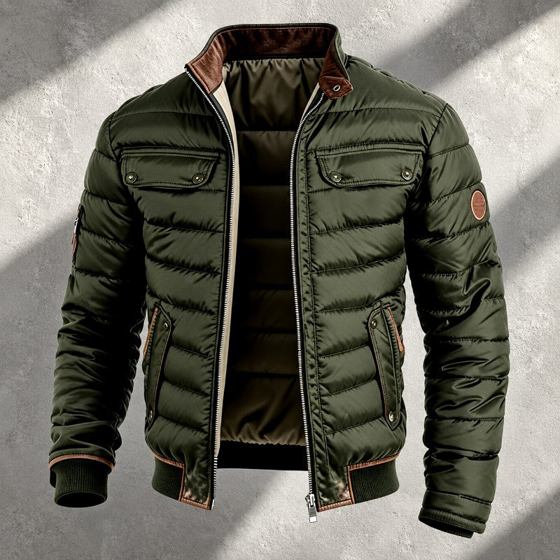 Crawford - Men's Stand Collar Quilted Winter Jacket