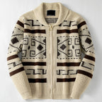 Crispin - Men's Wool Shawl Collar Zip-Front Cardigan 5