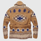 Daniel - Men's Shawl Collar Southwestern Knit Cardigan