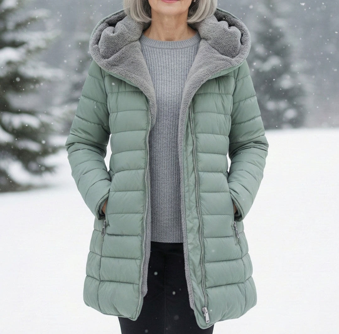 Daphne - Women's Fleece-Lined Puffer Coat