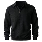 Desmond - Men's Cable Half-Zip Long Sleeve Sweater