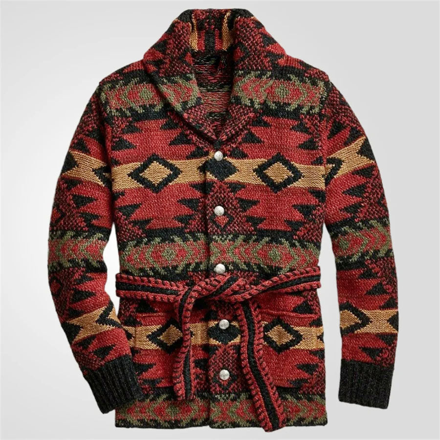 Diego - Men's Southwestern Shawl Collar Cardigan