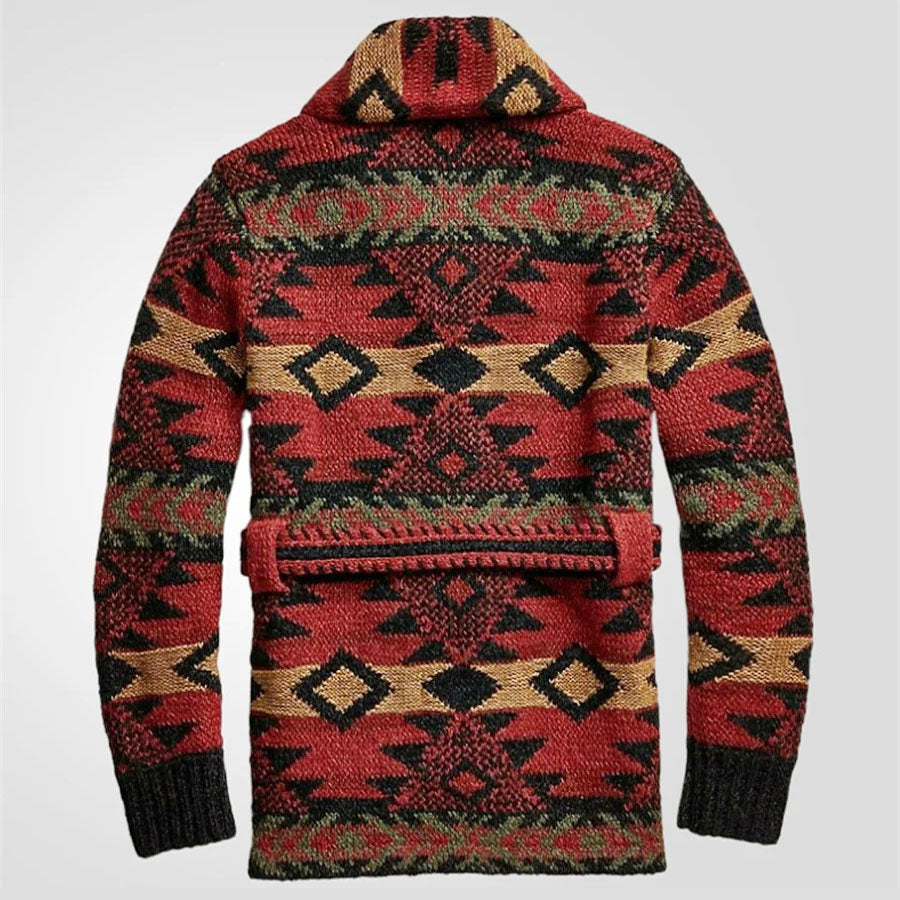 Diego - Men's Southwestern Shawl Collar Cardigan