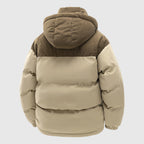 Dustin - Men's Corduroy Panel Hooded Puffer Jacket