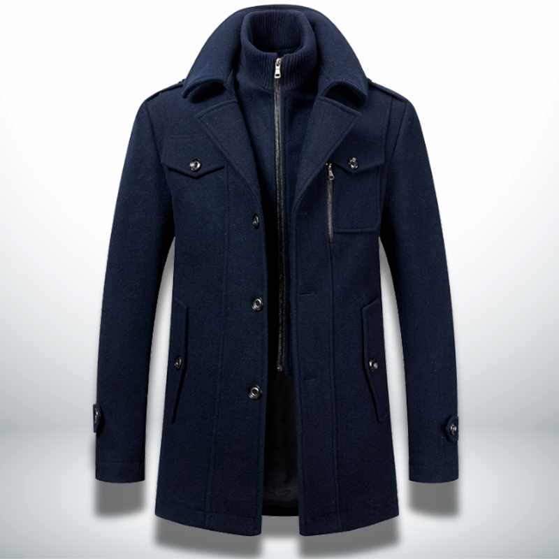Eldon - Men's Refined Notched Lapel Coat