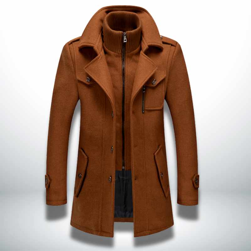 Eldon - Men's Refined Notched Lapel Coat