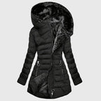 Eliza - Women's Hooded Puffer Coat with Faux Fur Interior